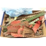 A quantity of vintage Meccano pieces - various condition