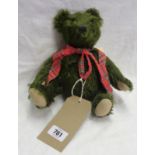 A small 100% mohair jointed Teddy bear, Elwood from Bears by Frankie of Torquay