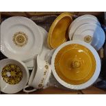 A Wedgwood Gold Medallion pattern part dinner service