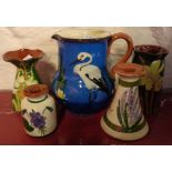 Five pieces of Torquay Pottery