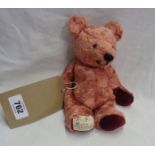 A 1994 pink RagBag bear from Torquay