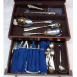 A canteen containing a quantity of assorted cutlery