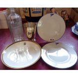 Five items of yachting memorabilia including two Royal London side plates and a Royal Victorian