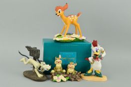 FOUR BOXED WALT DISNEY CLASSICS COLLECTION FIGURES to include Gold Circle Dealer Daisy's Debut Daisy