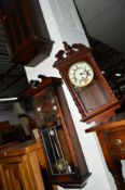 THREE MODERN WALL CLOCKS and an 20th Century wall clock (no movement) (4)