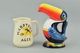 A MOORCROFT POTTERY 'MARSTON'S ALES' TANKARD, raised backstamp, approximate height 13.5cm,