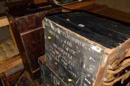 TWO MILITARY RAF AMMO CRATES (2)