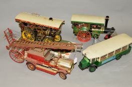 A COLLECTION OF CONSTRUCTED AND PAINTED PLASTIC MODELS, constructed from kits, assorted scales and