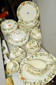 WEDGWOOD 'BEACONSFIELD' DINNER/TEA WARES, to include two tureens, meat platter, gravy boat and