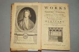 THE WORKS OF CHAUCER, published by Bernard Lintot, 1721, the first John Urry edition using Roman