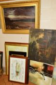 PICTURES AND PRINTS etc, to include Charles Arthur Bly 'Evening, Llandudno' oil on canvas, framed,