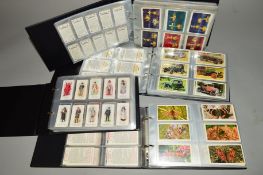 A CIGARETTE AND TRADE CARD COLLECTION, in four ring binder albums featuring 2 x Cigar albums,