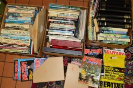 A COLLECTION OF MILITARY AND MILITARY MODELLING RELATED BOOKS, MAGAZINES AND EPHEMERA, etc (three