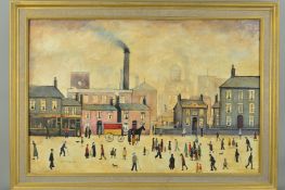 JOHN ANDERSON (BRITISH CONTEMPORARY) 'COMING HOME FROM THE MILL', an oil on canvas painting in the