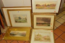 A GROUP OF 19TH CENTURY/EARLY 20TH CENTURY WATERCOLOUR PAINTINGS with examples by Thomas Hunn (