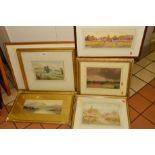 A GROUP OF 19TH CENTURY/EARLY 20TH CENTURY WATERCOLOUR PAINTINGS with examples by Thomas Hunn (