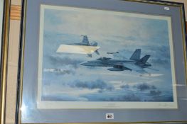 MICHAEL RONDOT (CANADIAN/BRITISH 20TH CENTURY), 'Top Cover', a limited edition print by the ex RAF