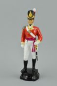A ROYAL WORCESTER FIGURE FROM HISTORICAL MILITARY FIGURES SERIES, 'Officer of the 29th Foot (