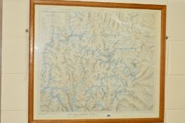 MOUNT EVEREST REGION, a Royal Geographical Society scale 1:100000 colour map, printed by Cook,