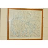 MOUNT EVEREST REGION, a Royal Geographical Society scale 1:100000 colour map, printed by Cook,