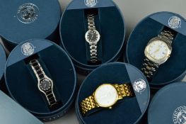 FOUR BOXED CITIZEN ECO-DRIVE WRIST WATCHES, to include two gentlemans watches and two ladys watches,