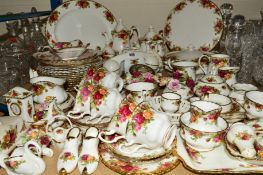 ROYAL ALBERT 'OLD COUNTRY ROSES' TEA/DINNER WARES AND TRINKETS etc, to include tea and coffee