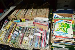 A COLLECTION OF FOOTBALL PROGRAMMES, majority are Aston Villa home and away from the 1970's onwards,