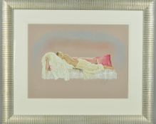 KAY BOYCE (BRITISH, 20TH/21ST CENTURY), Sleeping Beauty, pastel study of a scantily clad female on a