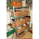 TEN BOXES/SUITCASE AND LOOSE SUNDRY ITEMS to include postcards, pictures, dvds, clock, metalwork,