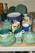 DENBY TEA/DINNER WARES etc, to include 'Imperial Blue', 'Regency Green' and 'Troubadour' (over 50