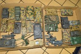 A QUANTITY OF WWII GERMAN MILITARY VEHICLES, metal and plastic, constructed from kits, assorted