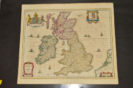 BRITISH ISLES, JANSSON (JAN) 'MAGNAE BRITANNIAE et HIBERNIAE Nova DESCRIPTIO', a mid 17th Century