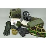 A VEHICLE COVER (ARMY) FOR CVRT SPARTAN, great condition, S10 respirator/gas mask 1986 NATO issue,