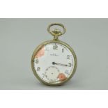 A WWII ERA GERMAN 3RD REICH 'KRIEGSMARINE' POCKET WATCH, by the maker K M Solvil Genf, the watch