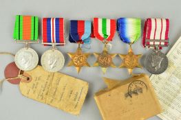 A WWII GROUP OF SIX MEDALS, attributed to PO.X.1029 Marine A H Higgins Royal Marines, 1939-45,