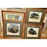 DAVID SHEPHERD (BRITISH 1931-2017), three limited edition prints, all 731/900, 'Guildford Steam