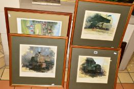 DAVID SHEPHERD (BRITISH 1931-2017), three limited edition prints, all 731/900, 'Guildford Steam