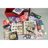 A BOX CONTAINING B.U. YEAR SETS, UK Royal Mint 1994-2012, to include 2009 Kew Garden set, a coin