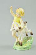 A ROYAL WORCESTER MONTHS OF THE YEAR FIGURE, 'April' RW 3416 modelled by F.G.Doughty, approximate