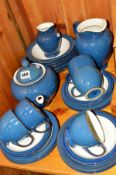DENBY 'BOSTON' TEAWARES, to include cups, saucers, teapot and water jug, etc (25 pieces)