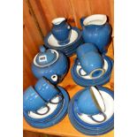 DENBY 'BOSTON' TEAWARES, to include cups, saucers, teapot and water jug, etc (25 pieces)