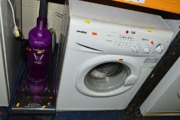 A HOOVER 6KG WASHING MACHINE, together with a Hoover upright vacuum (2)