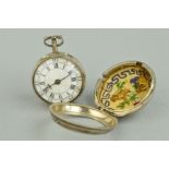 A GEORGE III PAIR CASED POCKET WATCH by W M Creak, London, numbered 6159, silver marks rubbed,