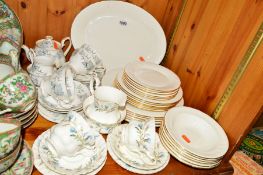 ROYAL ALBERT TEA/DINNERWARES, 'Silver Maple' (14 pieces), 'Brigadoon' (8 pieces), 'Tiara' (6 pieces)