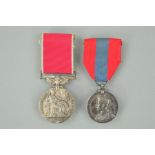 A BOXED GEORGE V IMPERIAL SERVICE MEDAL, together with a British Empire medal (Civil), both named to