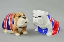 A 'SKYFALL 007' ROYAL DOULTON FIGURE, modelled as a bulldog entitled 'Jack' and decorated with a