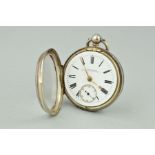 A SILVER FUSEE POCKET WATCH, Chester 1893