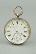 A SILVER 'THE LUDGATE WATCH' by J W Benson London 1888