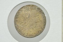 WILLIAM III (1694-1702) SHILLING COIN, 1700 fifth bust, good well struck coin, nice patina