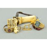 A MISCELLANEOUS COLLECTION to include an 18ct gold cigar cutter, hallmarked 18ct gold, Birmingham